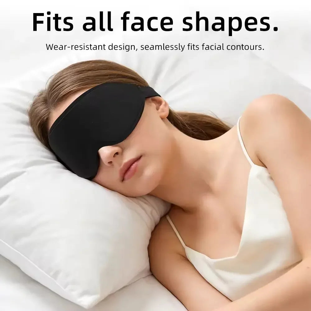 3D Contoured Memory Foam Sleep Mask for Total Light Blocking
