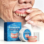 Temporary Silicone Snap-On Dentures for Instant Smile Whitening