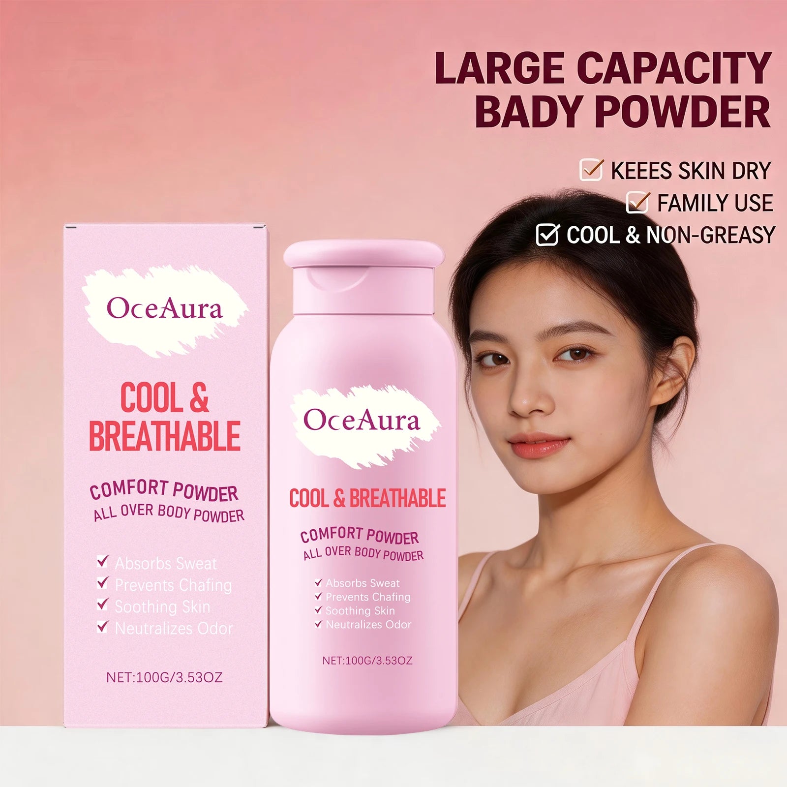 Cooling Sweat-Absorbing All-Over Body Powder - 9