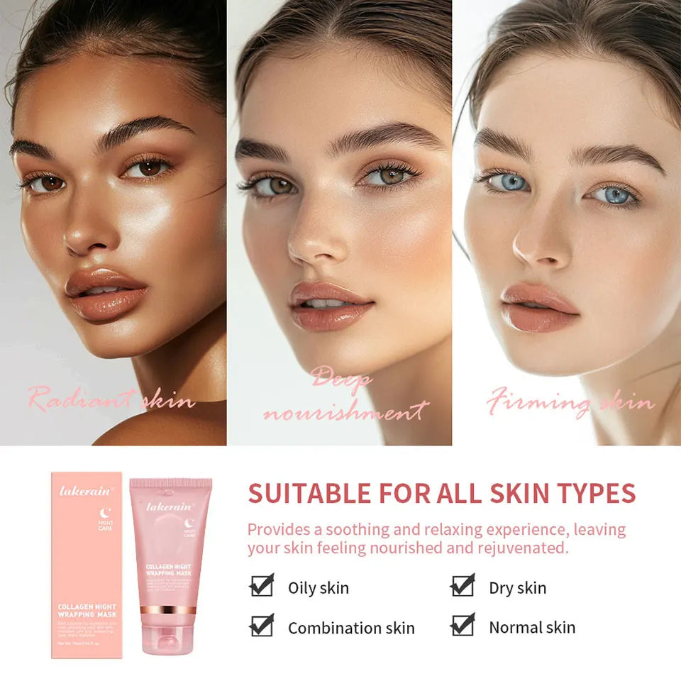 Collagen and Turmeric Overnight Wrapping Peel Off Face Mask Duo - 13