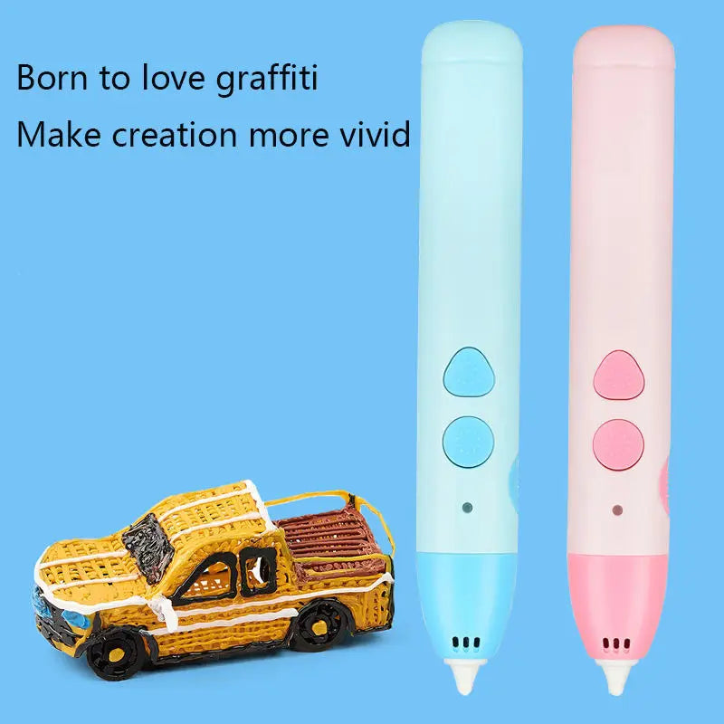 Safe Low-Temperature 3D Printing Pen for Kids