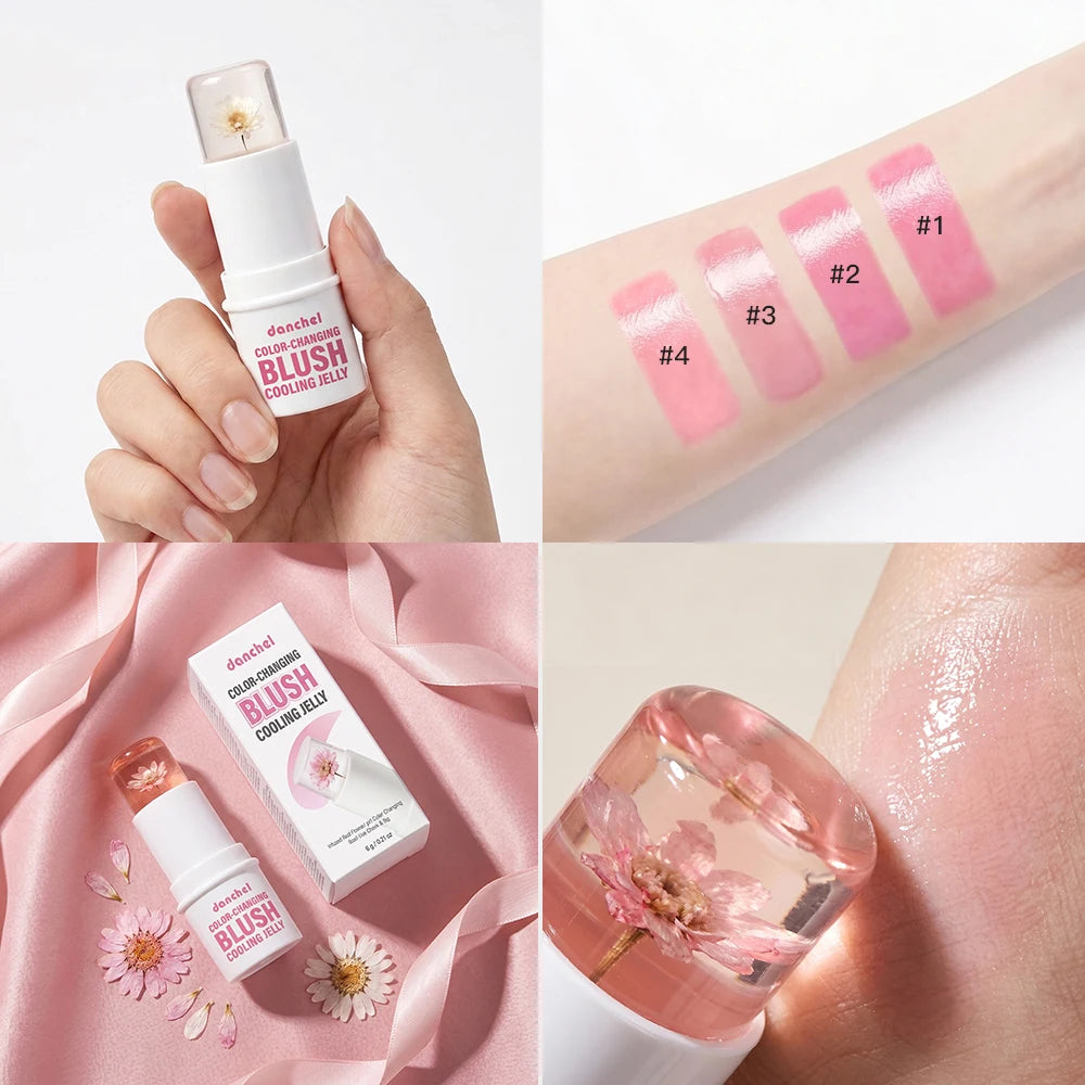 pH-Adaptive Color-Changing Jelly Blush for Lips and Cheeks