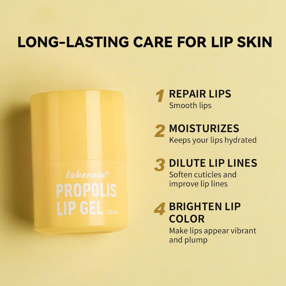 Propolis Hydrating Lip Gel for Dry and Chapped Lips