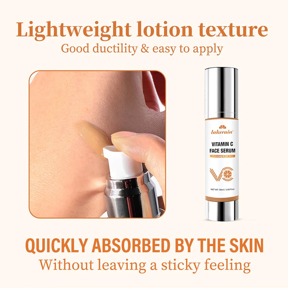 Brightening Vitamin C Face Serum for Hydration and Anti-Aging