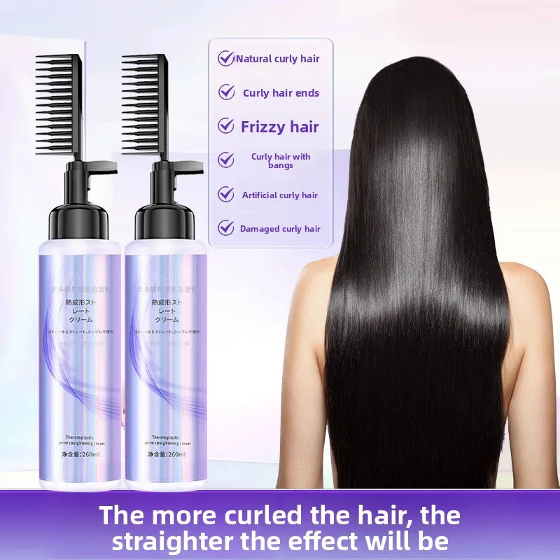 260ml RUY Hair Straightening Cream with Integrated Comb Applicator