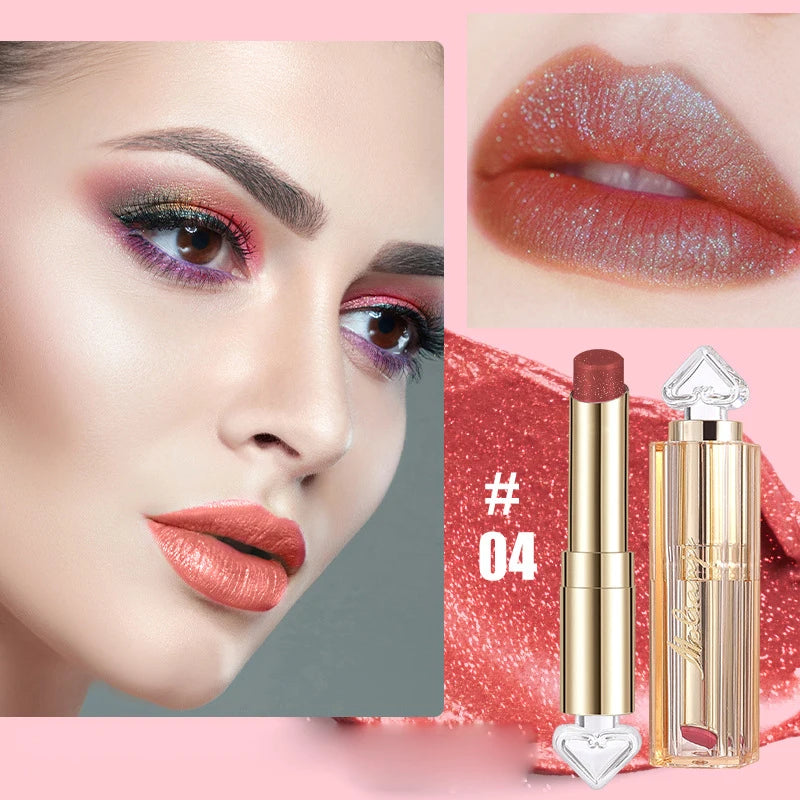 Shiny Lipstick Waterproof Long Lasting Glitter Lip Gloss