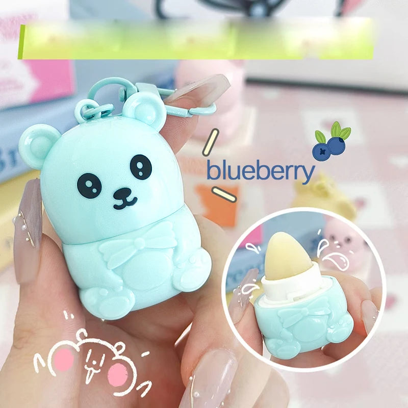 Cute Bear Fruit Lip Balm Moisturizing Daily Lip Care Treatment - 13