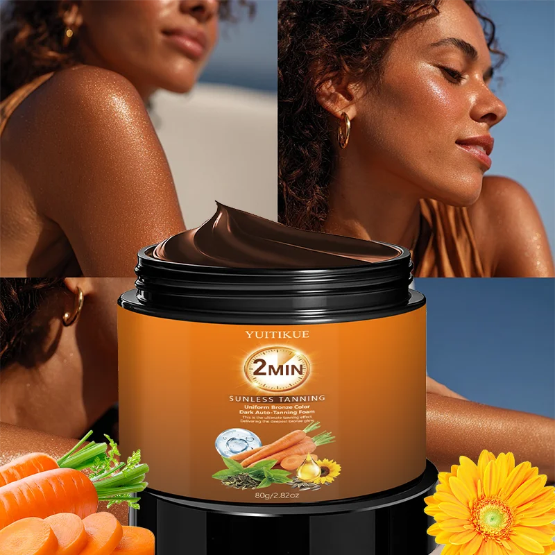 YUITIKUE Natural Self Tanner Foam Sunless Bronzer Body Tanning Cream