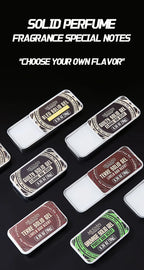 Solid Perfume Balm Portable Fragrance Tin for Men and Women