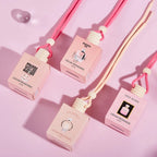 Pink Car Air Freshener Hanging Perfume Diffuser Set 4 Pack