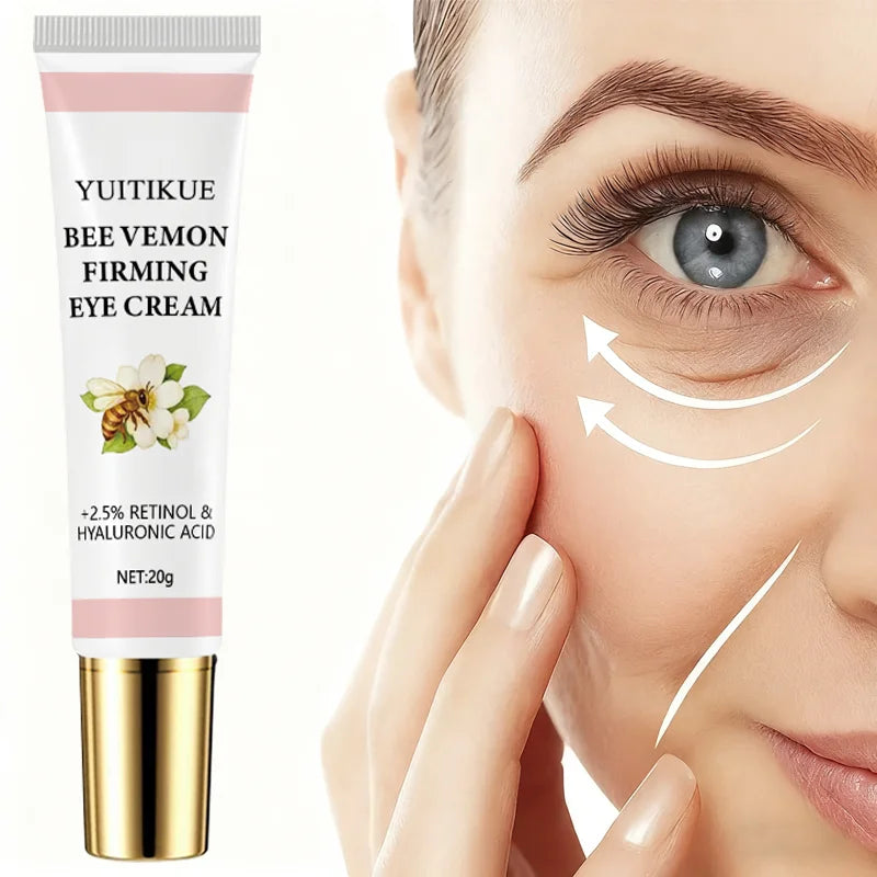 Bee Venom Firming Eye Cream Retinol Hyaluronic Acid Anti Aging Treatment - 2