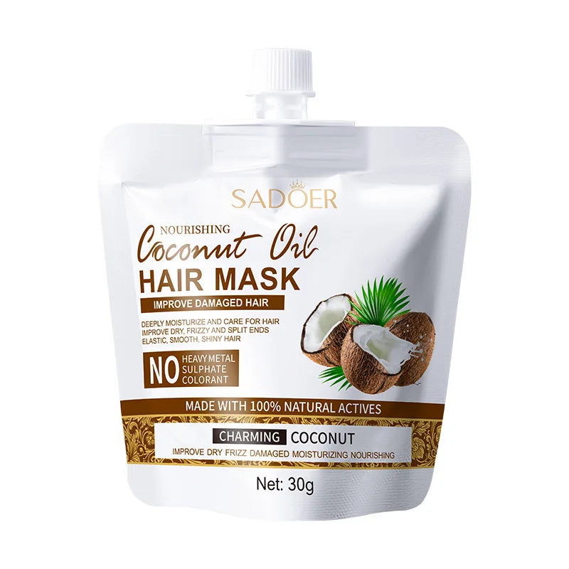 SADOER Nourishing Coconut Oil Shampoo Portable Travel Size Hair Cleanser
