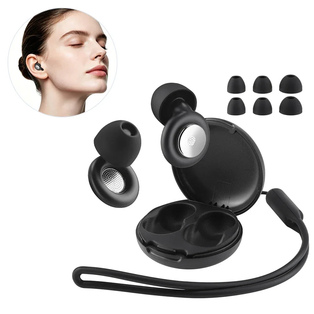 Reusable Noise-Canceling Sleep Earplugs for Side Sleeping
