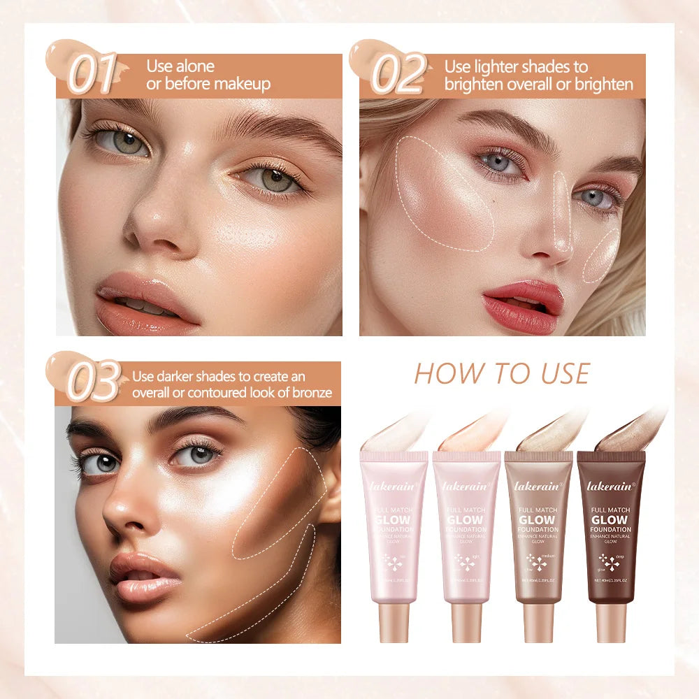 Liquid Glow Illuminating Foundation and Highlighter