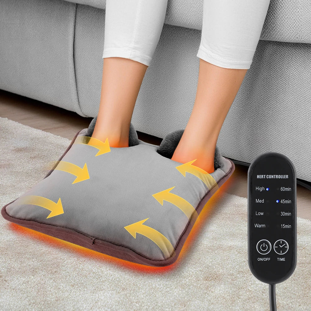 Electric Heating Foot Warmer with Adjustable Timer and Temperature