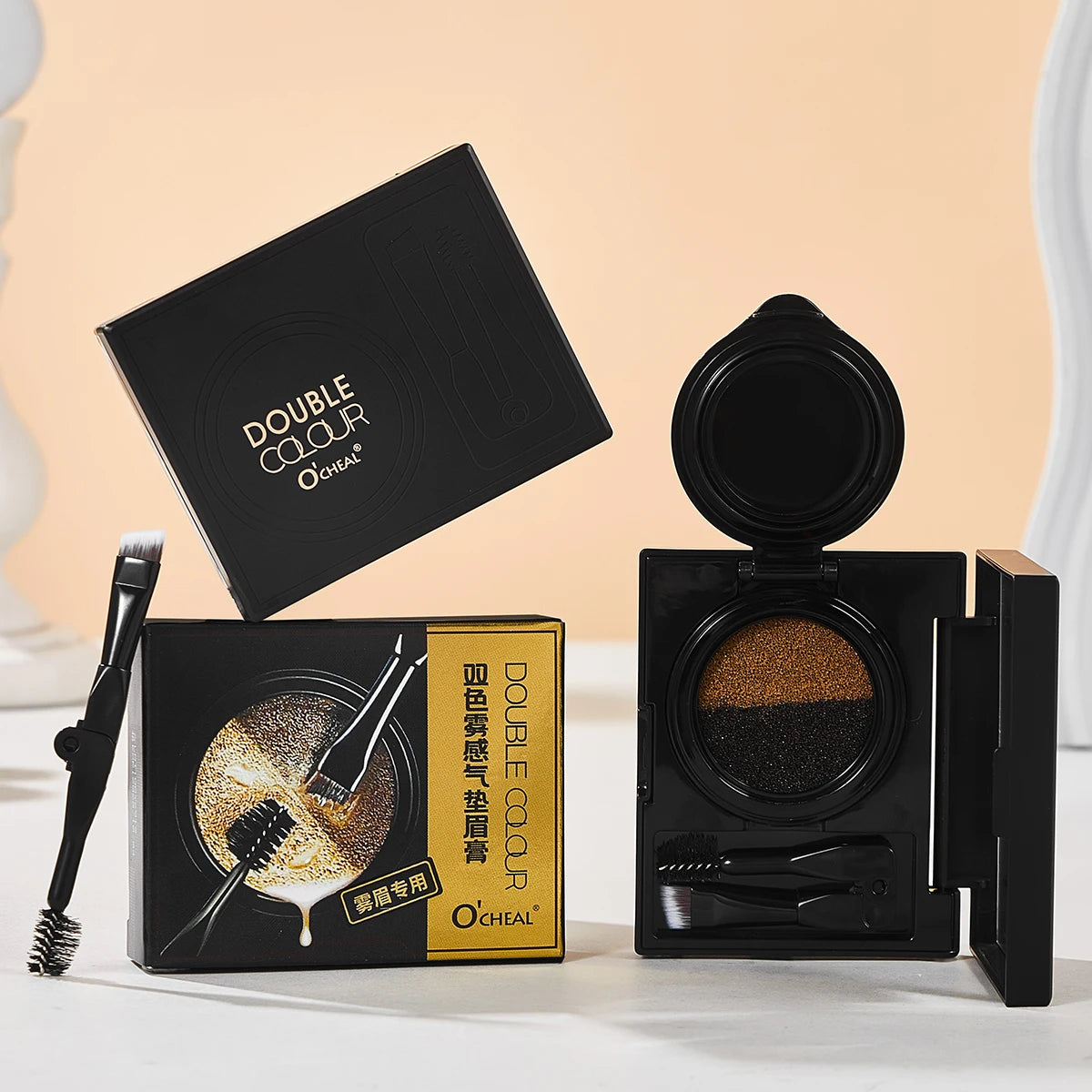 Two Tone Matte Eyebrow Cream Long Lasting Waterproof Brow Makeup - 2