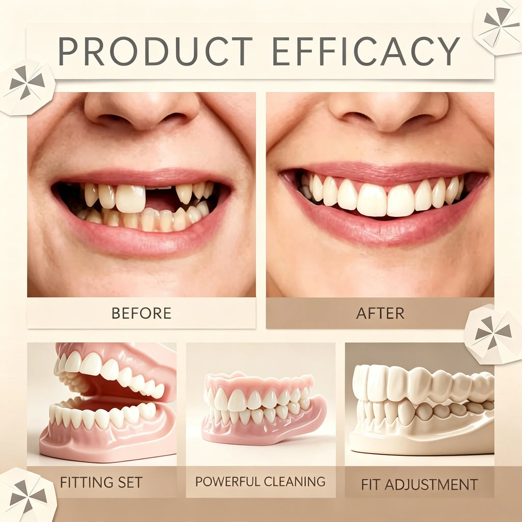 Comfortable Silicone Dentures for Realistic Smile