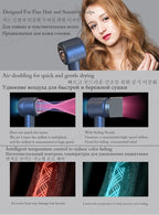 Professional Ionic Hair Dryer 1600W Salon Blow Dryer Styling Tool
