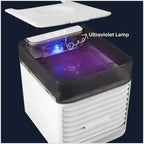 Portable Mini Air Cooler USB Desktop Fan with Humidifier and Night Light