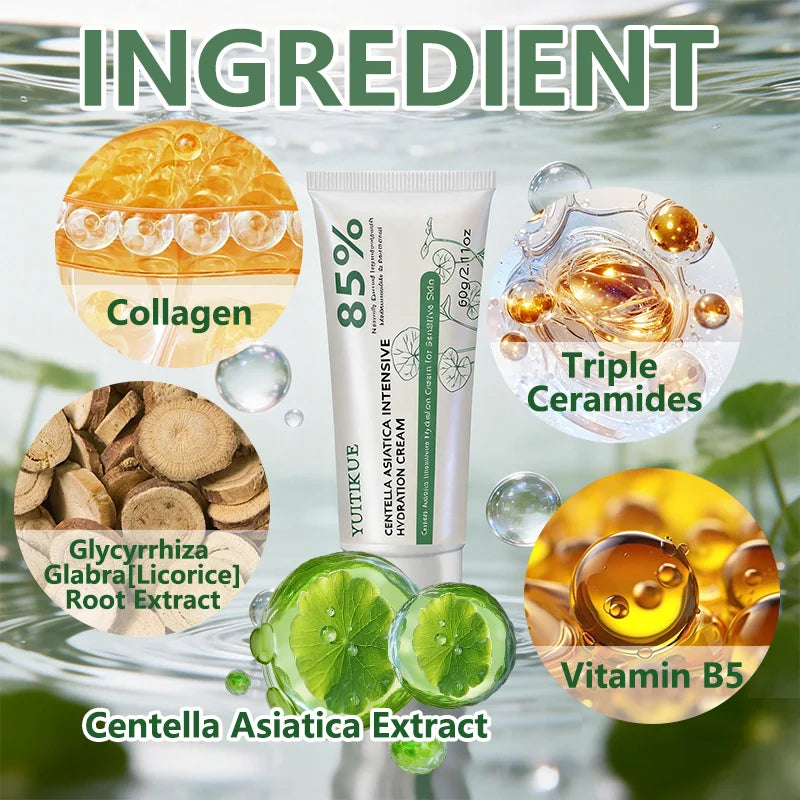 YUITIKUE Centella Asiatica Face Cream Intensive Hydrating Moisturizer