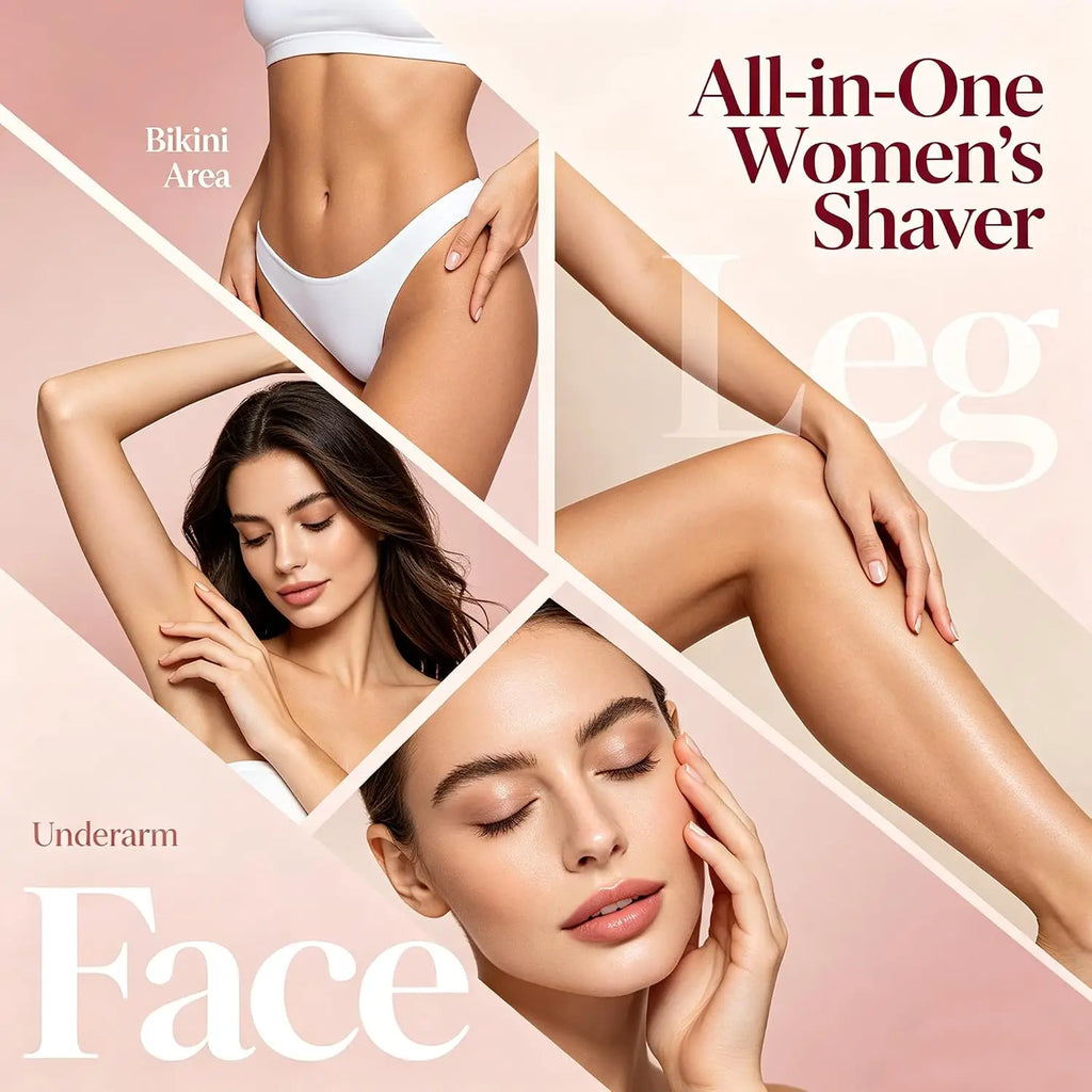 2-in-1 Waterproof Electric Bikini Trimmer and Body Shaver