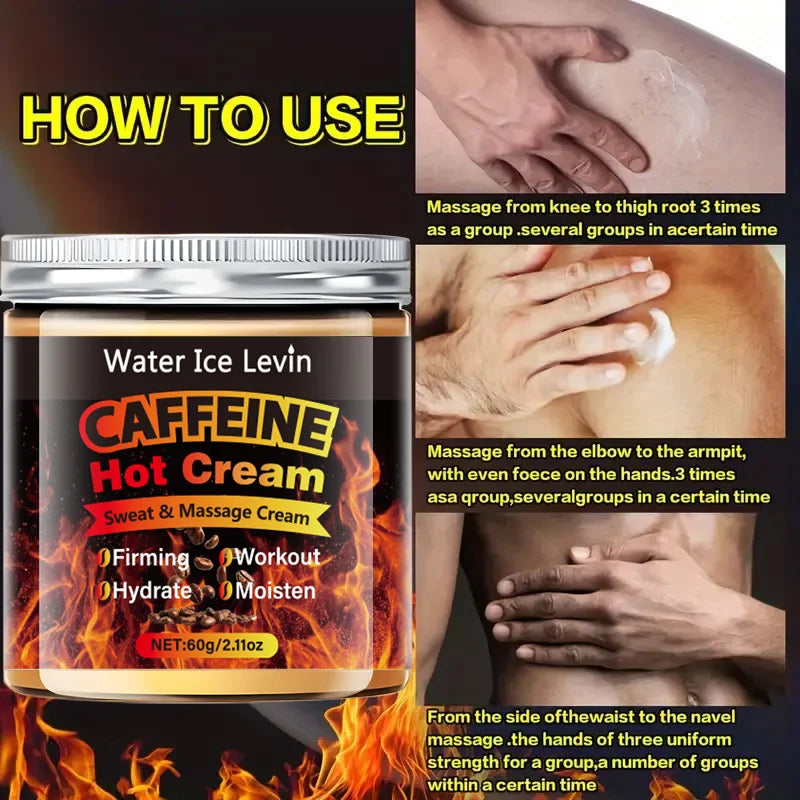 Caffeine Thermal Massage Cream Firming and Moisturizing Body Lotion