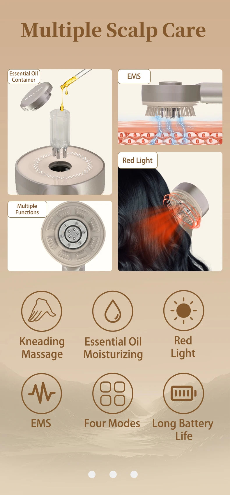 Electric Scalp Massager and Hair Growth Serum Applicator - 8