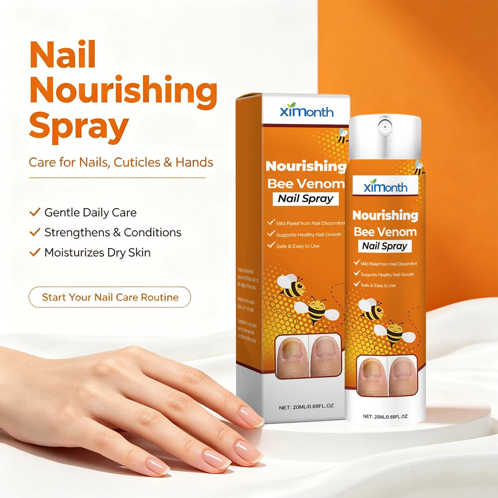 Bee Venom Nourishing Nail Spray for Brittle and Discolored Nails