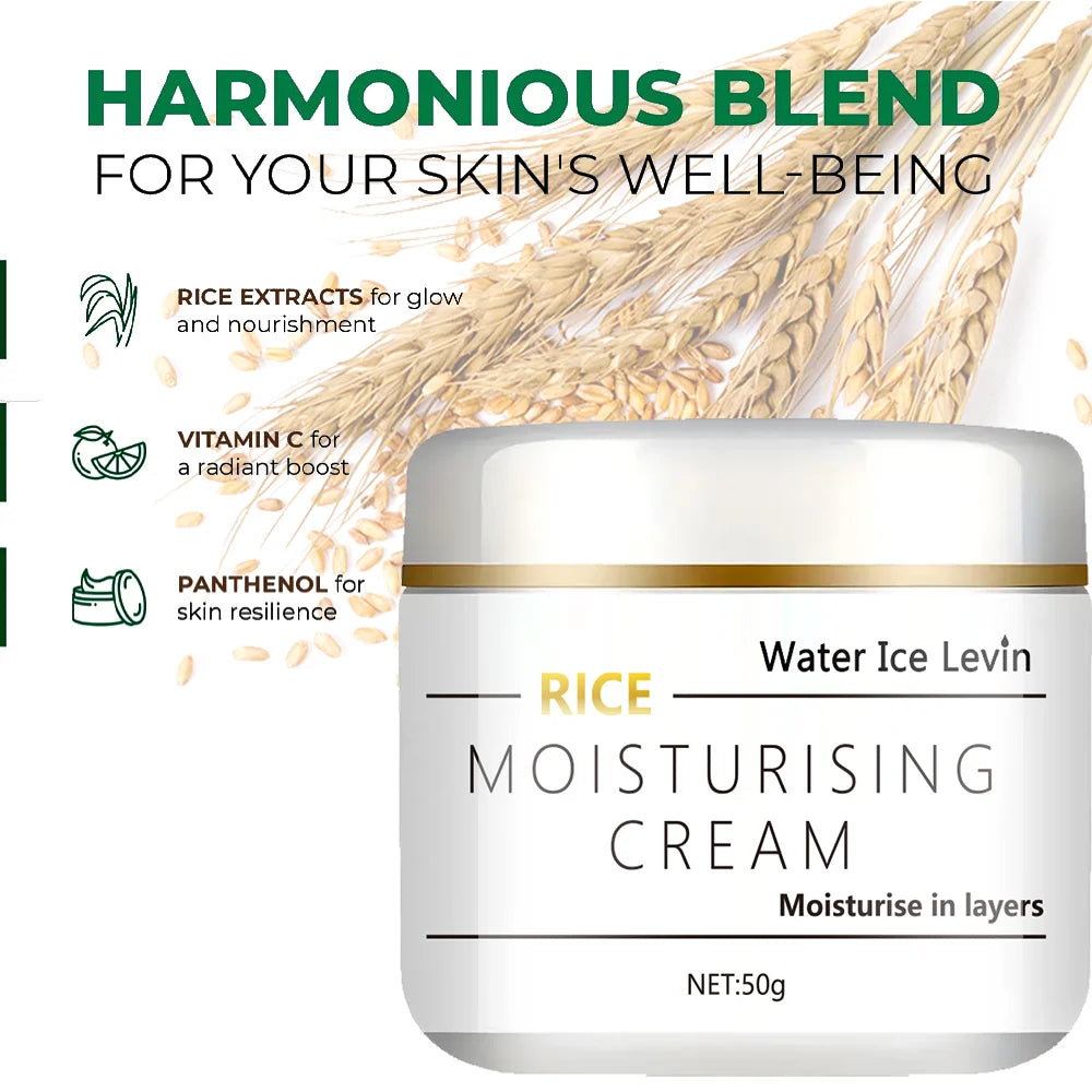 Water Ice Levin Rice Moisturizing Face Cream Hydrating Anti Aging