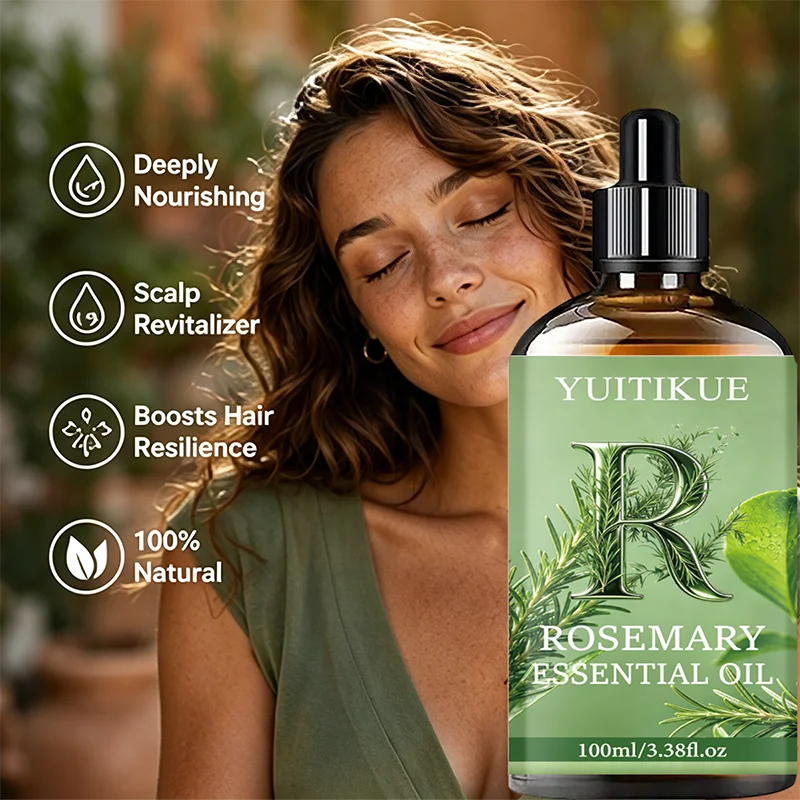 YUITIKUE Rosemary Hair Essential Oil Deep Nourishing Scalp Treatment 100ml
