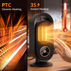 Portable PTC Ceramic Desktop Heater for Home and Office