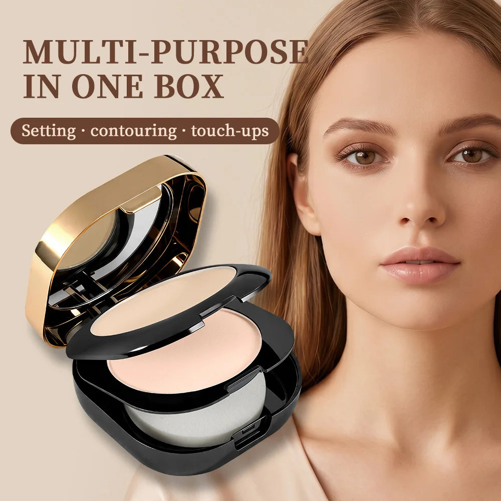 Collagen Infused Oil Control Pressed Powder for Flawless Matte Finish - 2