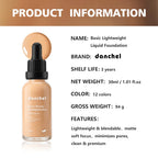 Matte Liquid Foundation for Pore Minimizing and Oil Control