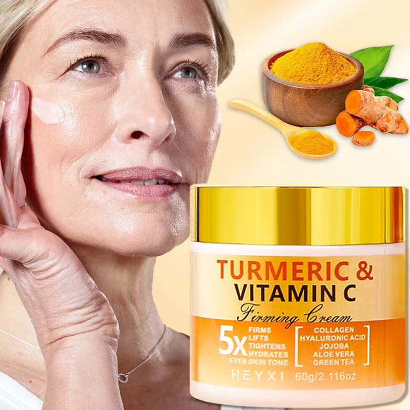 Turmeric Vitamin C Firming Face Cream Moisturizing Anti Aging Skincare - 3