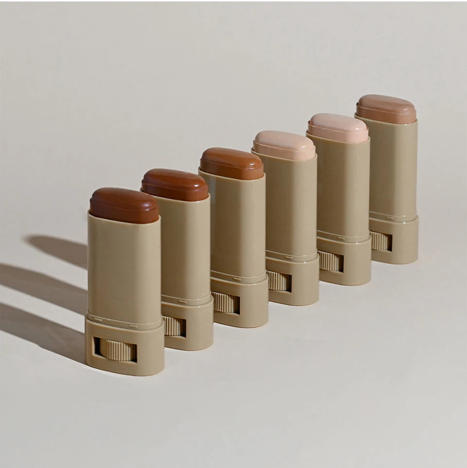 Matte Foundation Stick and Setting Powder Makeup Set