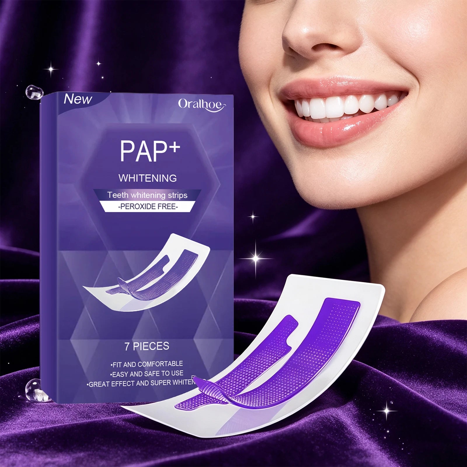 Peroxide-Free Teeth Whitening Strips for Sensitive Teeth - 6