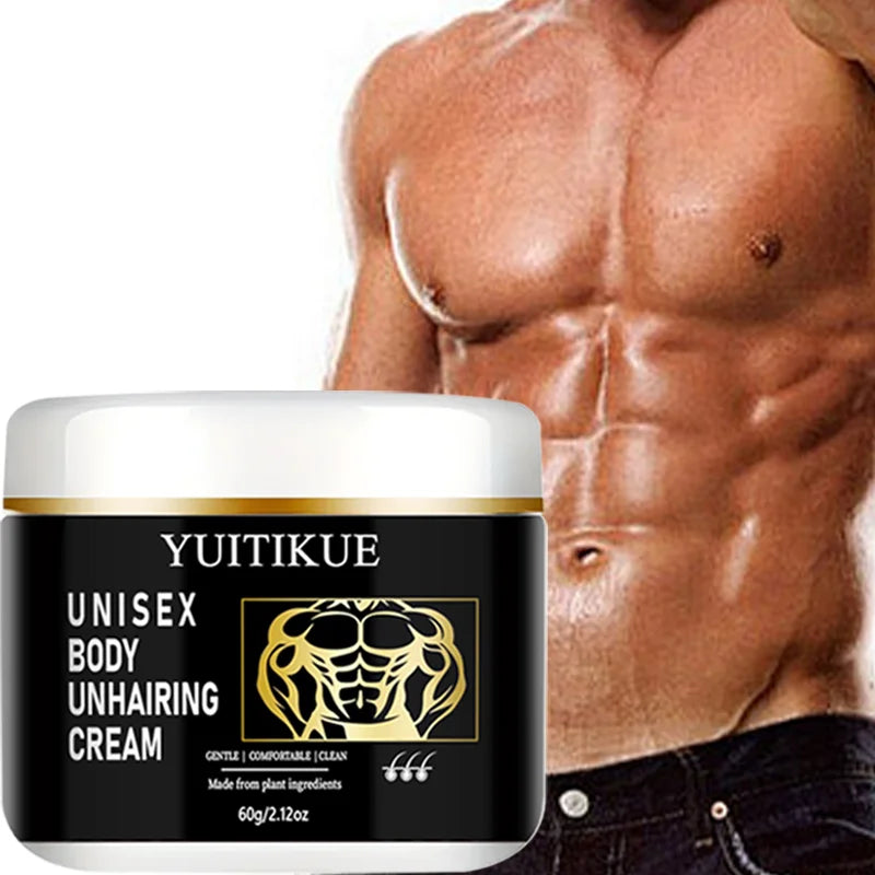 YUITIKUE Unisex Hair Remover Cream Gentle Body Depilatory 60g - 2