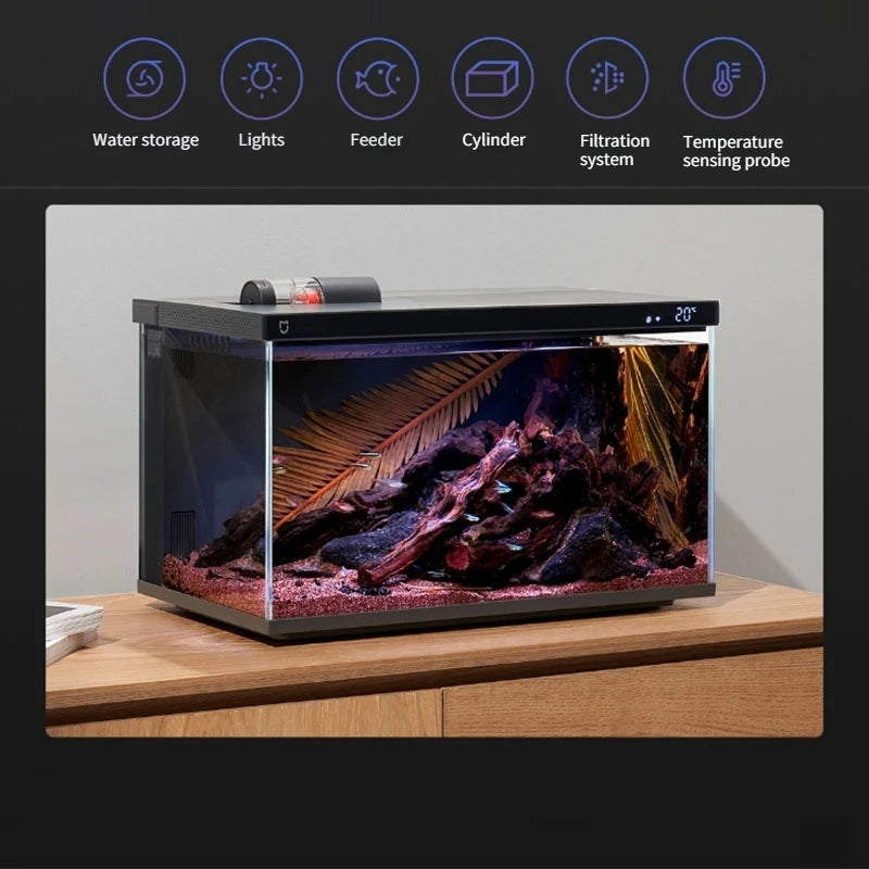 Mijia Smart Fish Tank MYG100 App Controlled Aquarium with Auto Feeder - 2