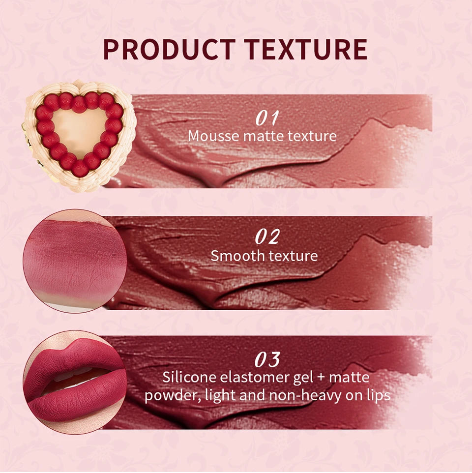 Velvet Matte Strawberry Lip Cream - 12