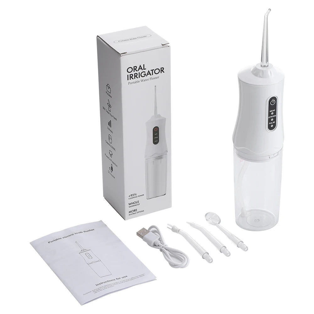 Portable Cordless Water Flosser for Teeth Cleaning