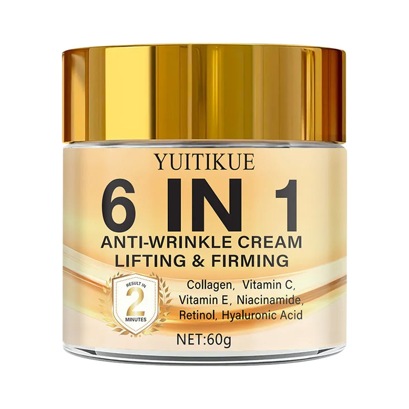 YUITIKUE 6-in-1 Anti-Wrinkle Face Cream Collagen and Retinol Firming
