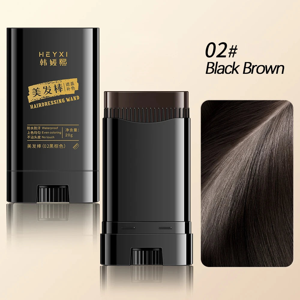 Waterproof Hair Dye Stick for Gray Hair Coverage