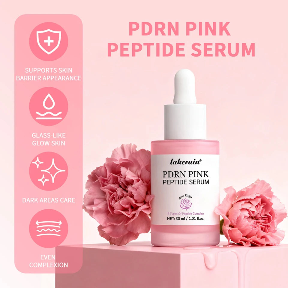 Pore Refining Toner Pad and Pink Peptide Facial Serum Set