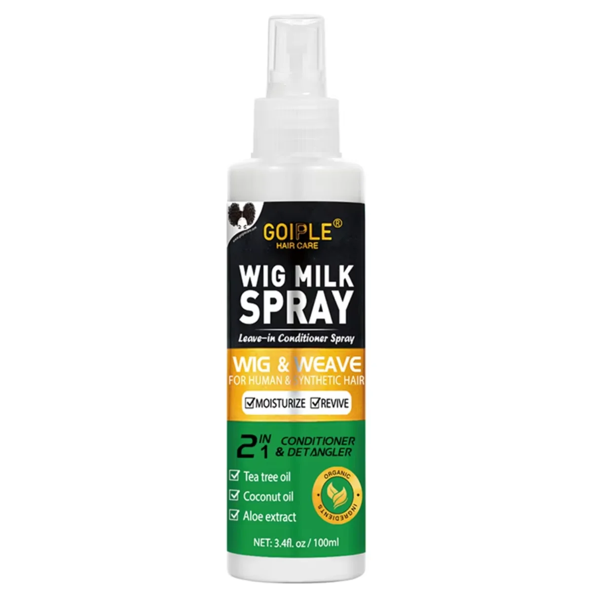 Goiple Wig Milk Spray Detangler and Hair Care Kit for Synthetic Wigs - 13