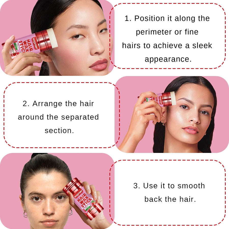 Hair Wax Stick for Frizz Control Smoothing Finishing Cream 75g - 5