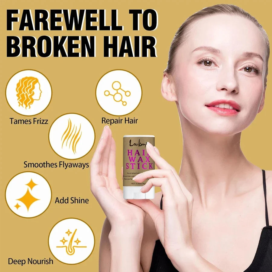 Lockmio Hair Wax Stick 16g for Frizz and Flyaway Control