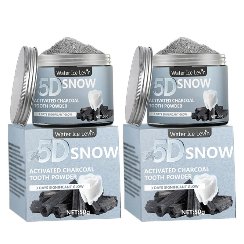 Water Ice Levin Bamboo Charcoal Teeth Whitening Powder 50g