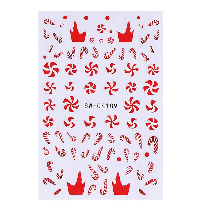 3D Christmas Cartoon Nail Art Stickers - 22