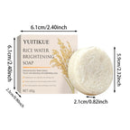 Rice Water Brightening Soap Moisturizing Cleansing Bar for Face Body