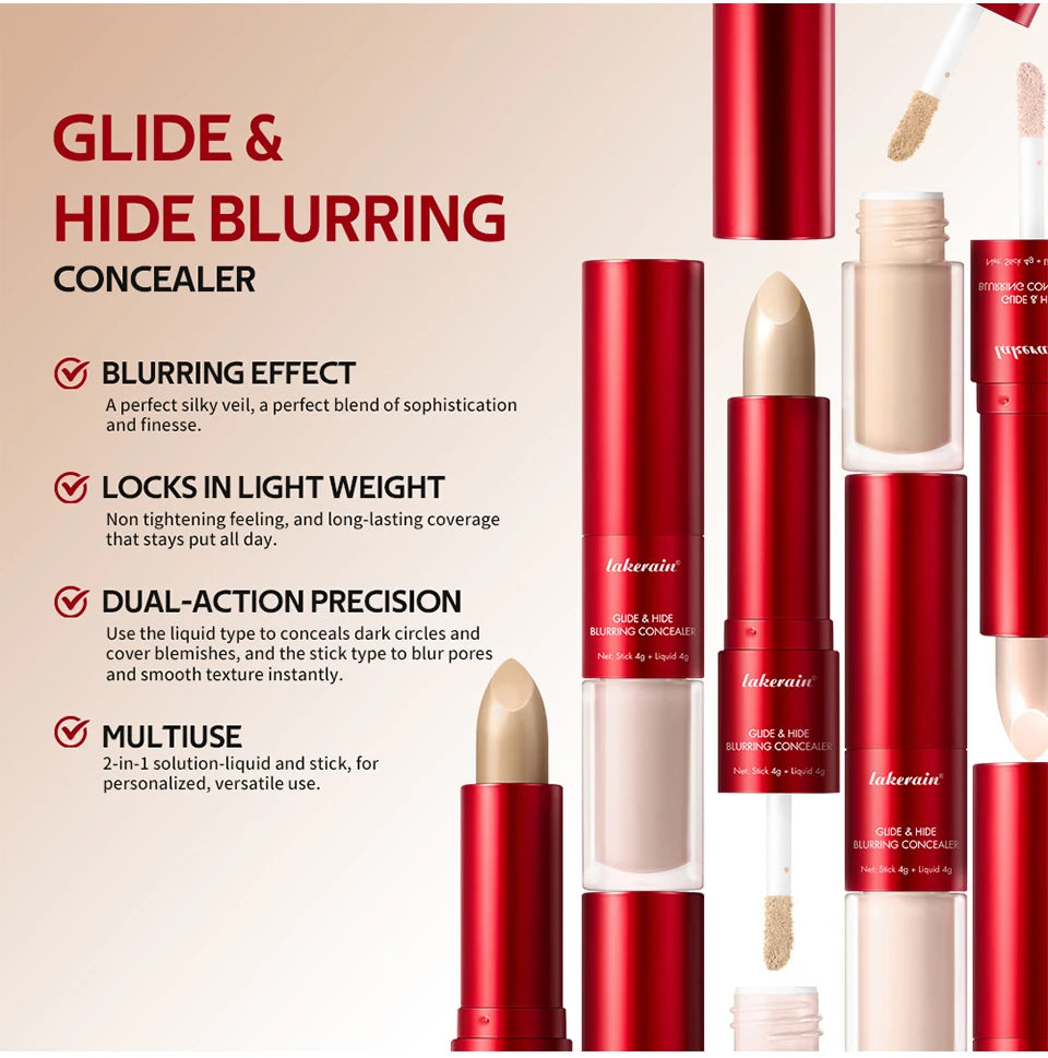 2-in-1 Blurring Concealer and Stick for Flawless Coverage